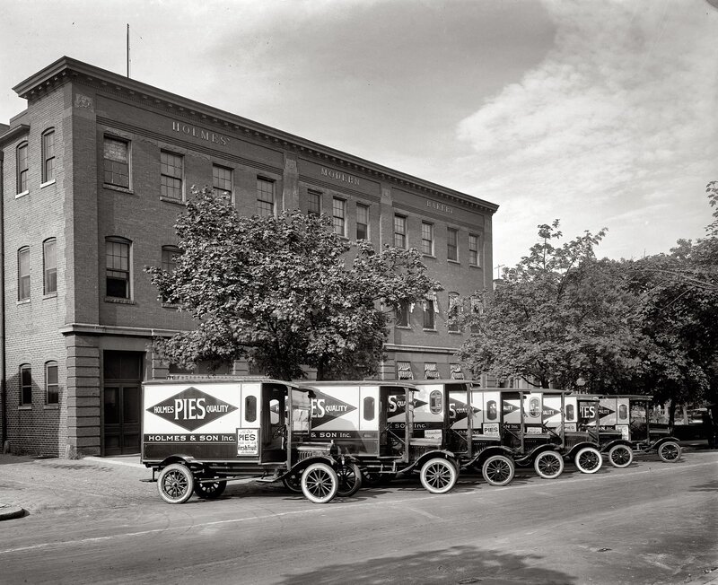 Holmes Pie Delivery Trucks