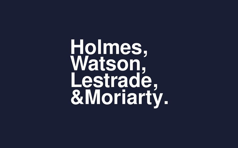 Holmes Watson Lestrade Moriarty