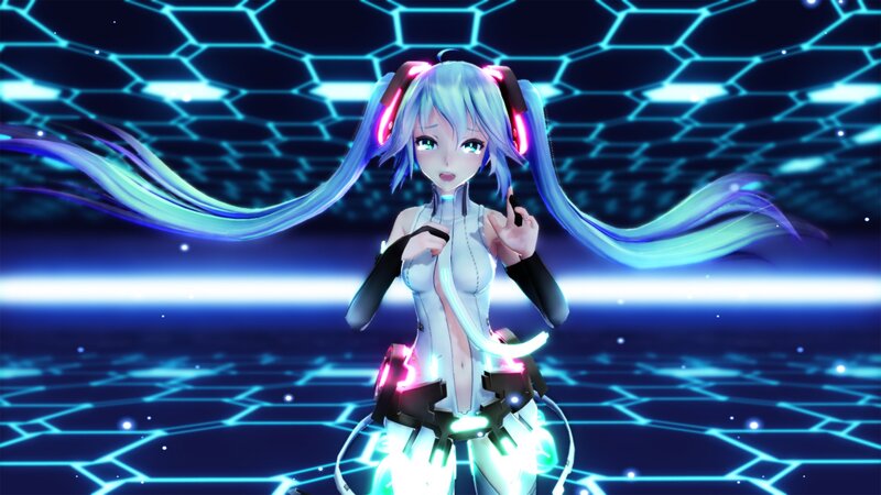 holographic anime character