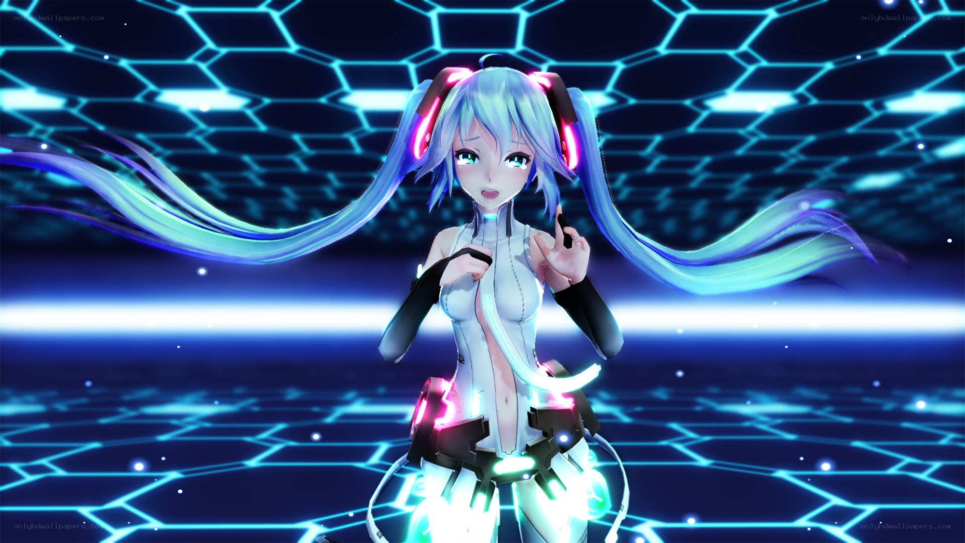 holographic anime character