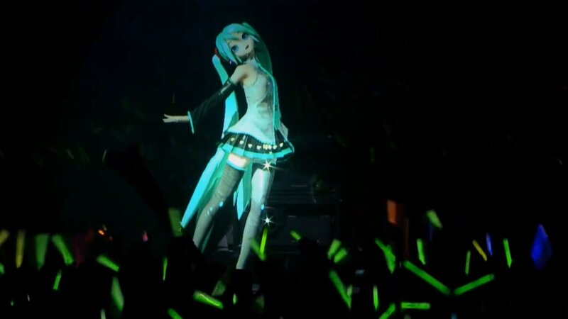 Holographic Anime Character — Black