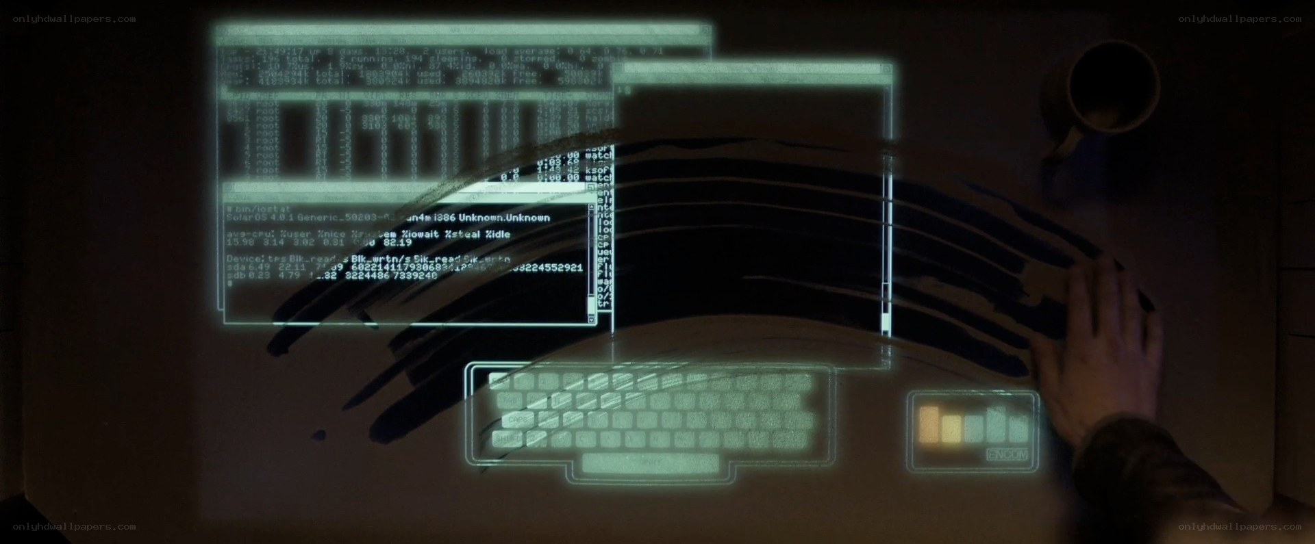 holographic computer interface