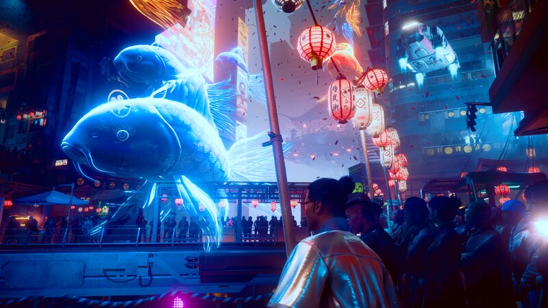 Holographic Fish Parade