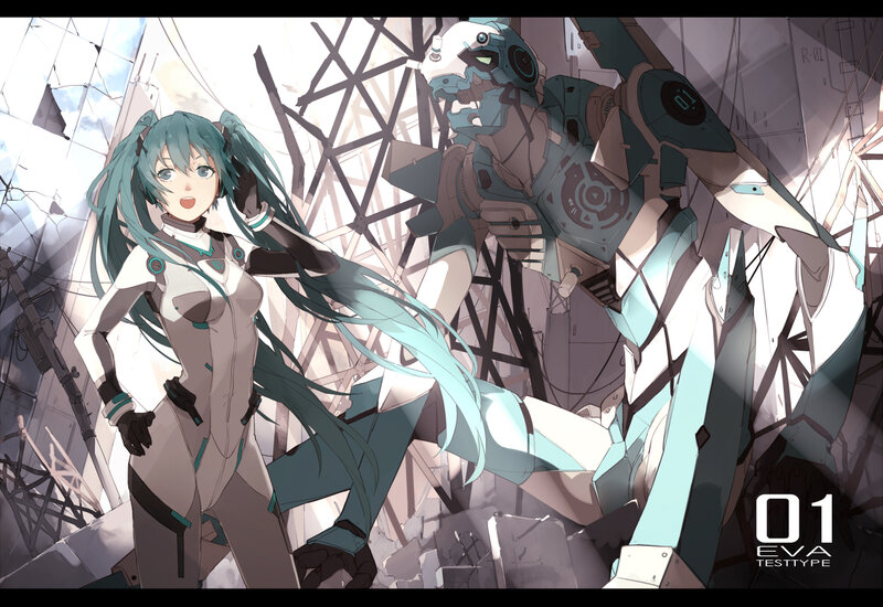Holographic Girl with Robot