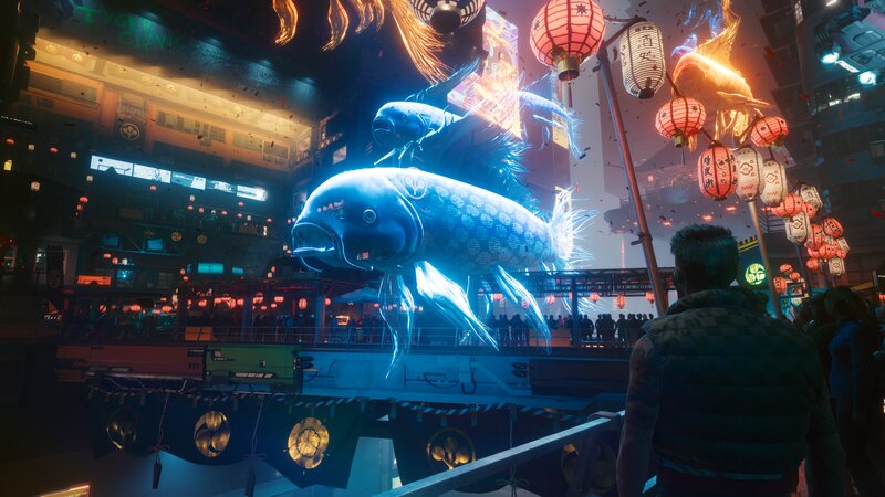 Holographic Koi Fish