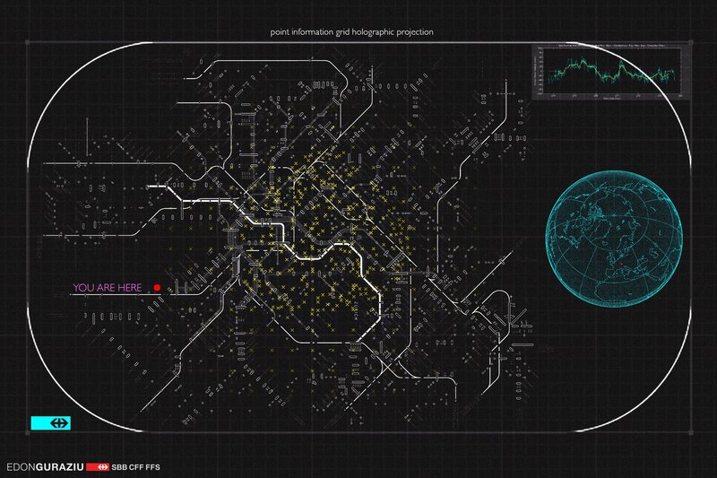 Holographic Map Projection