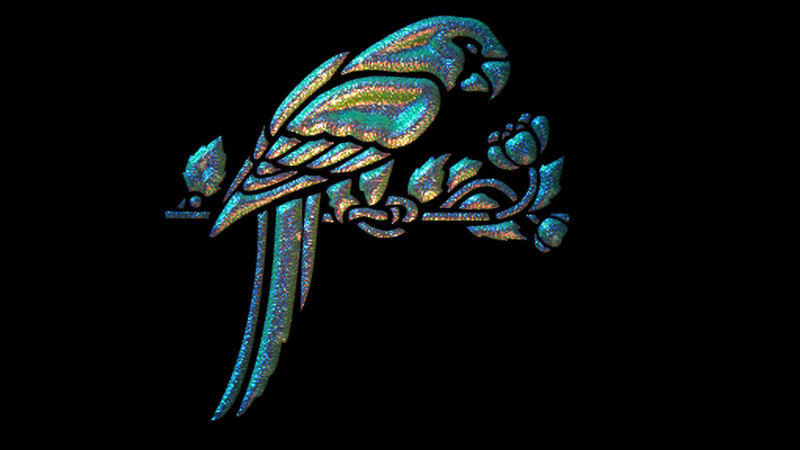 holographic parrot on branch
