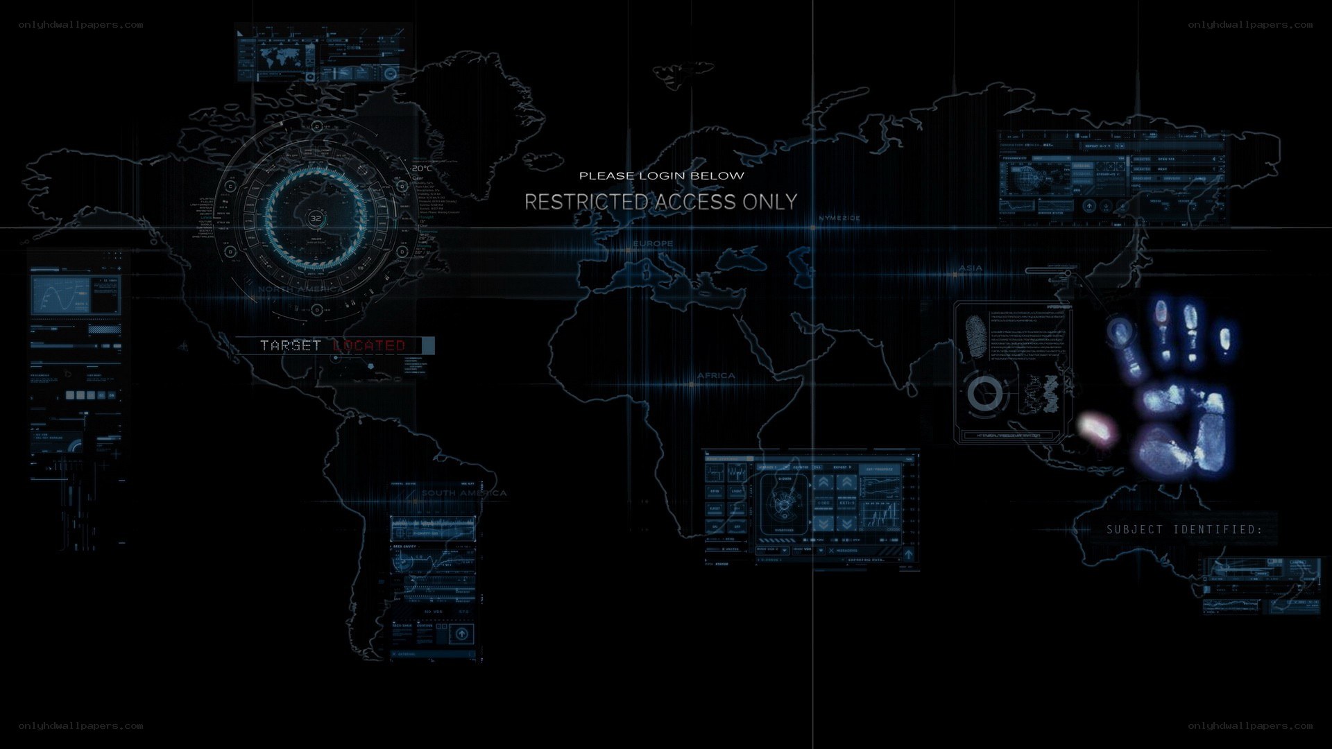 holographic security interface