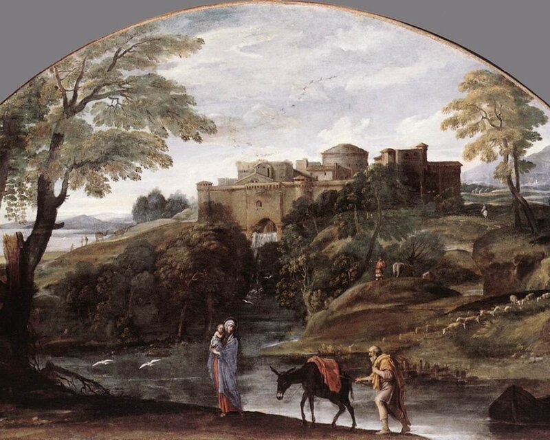 Holy Family Fleeing