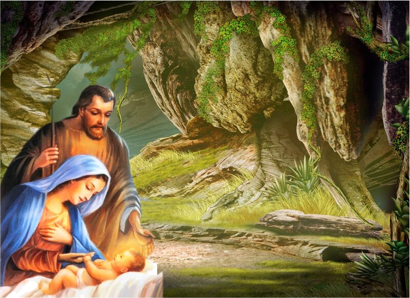 Holy Family in Cave