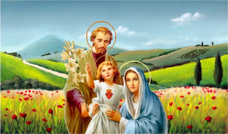 Holy Family in Field
