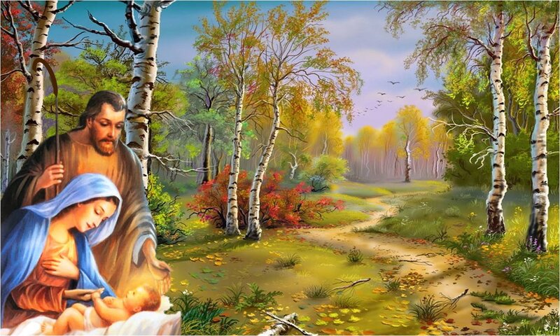 Holy Family in Forest