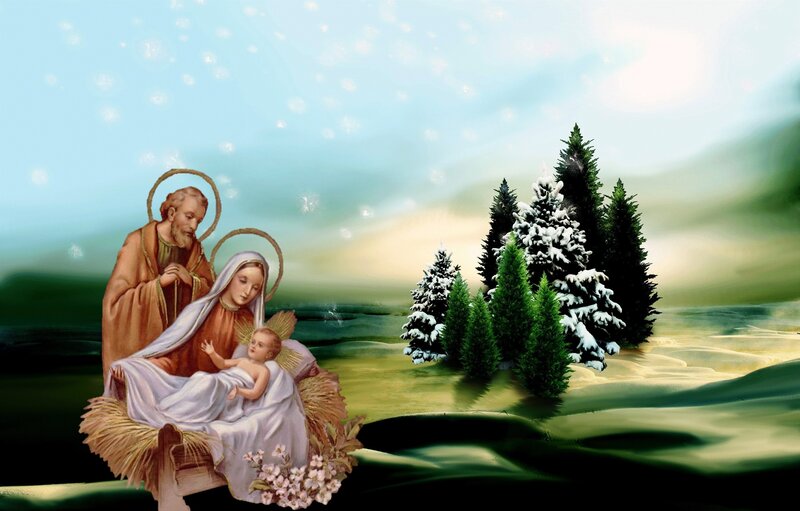 Holy Family in Nativity