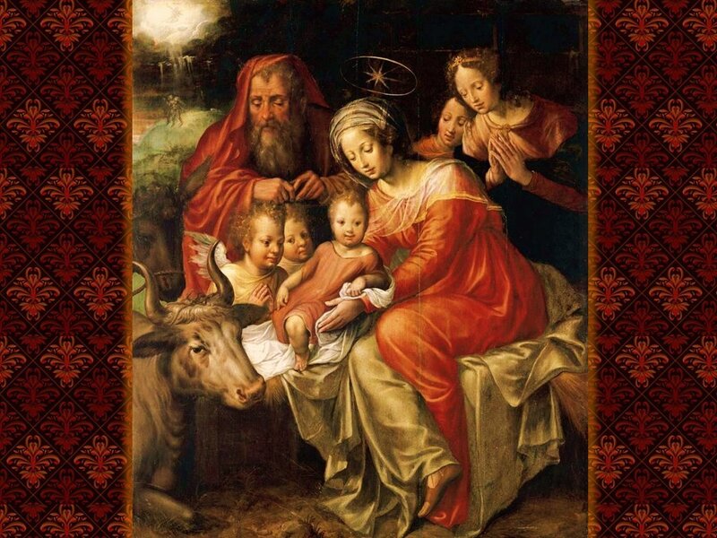 Holy Family with Angels