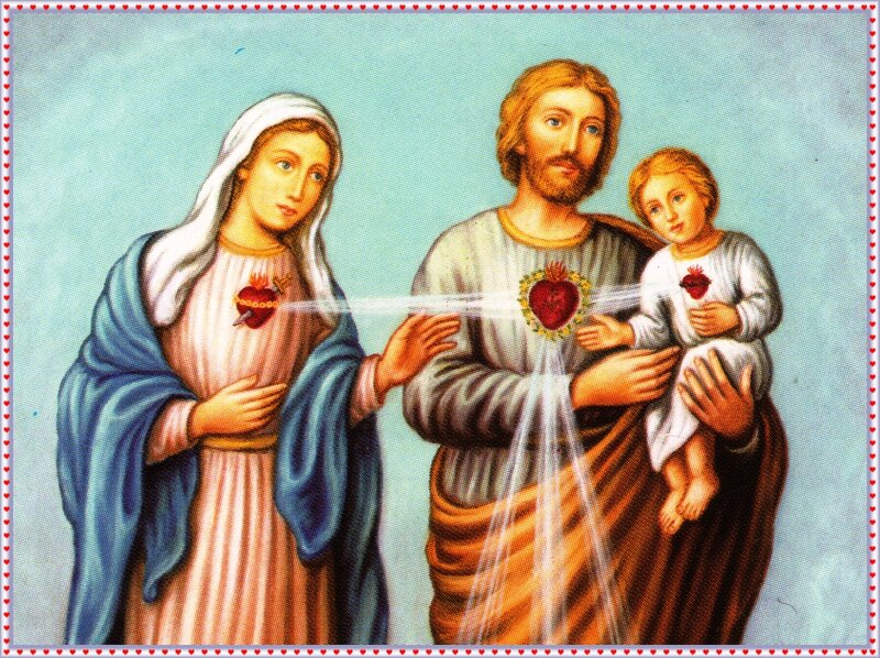 Holy Family with Hearts