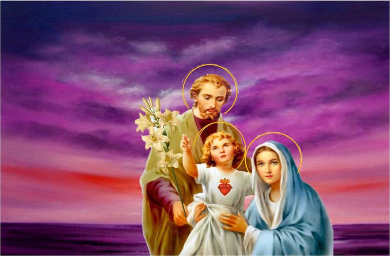Holy Family with Lilies