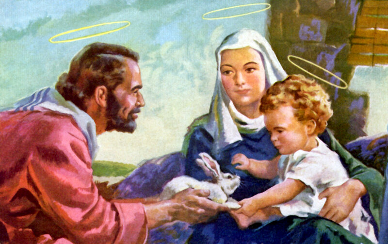 Holy Family with Rabbit