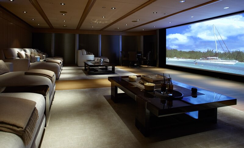 Home Theater Room — Beige