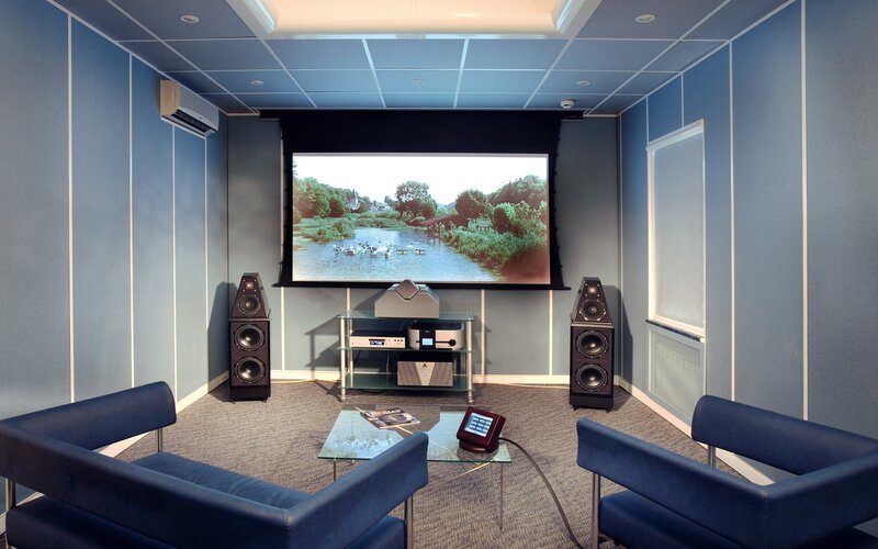 Home theater room setup