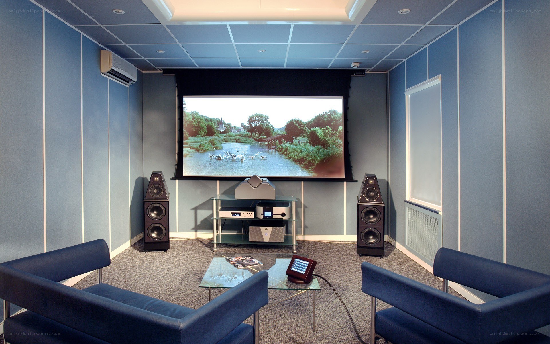 Home theater room setup