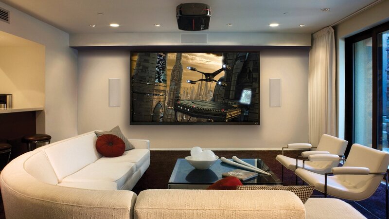 Home Theater Room — White