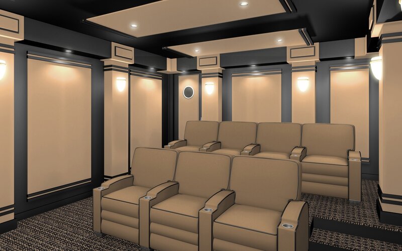 Home theater seating design