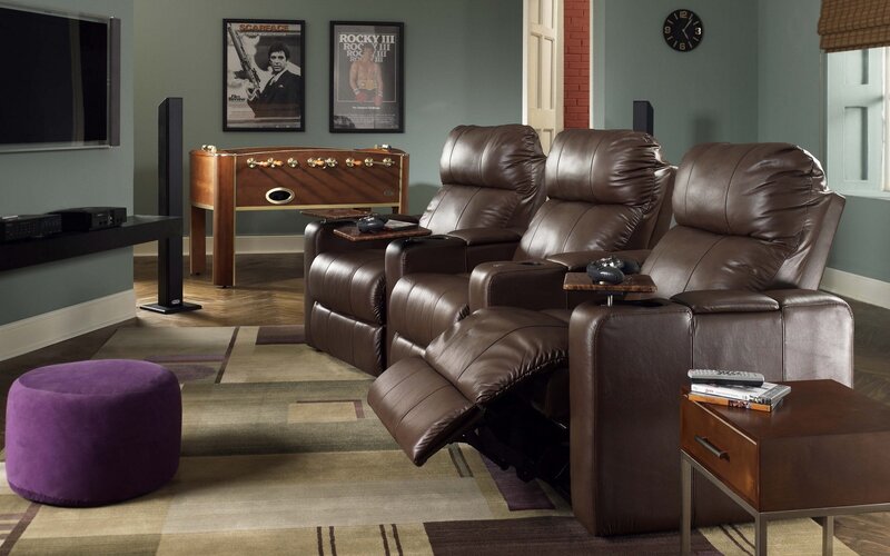 Home theater with recliners