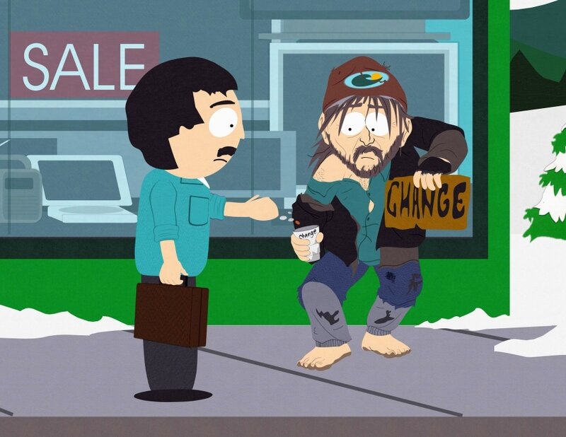 Homeless Man Begging