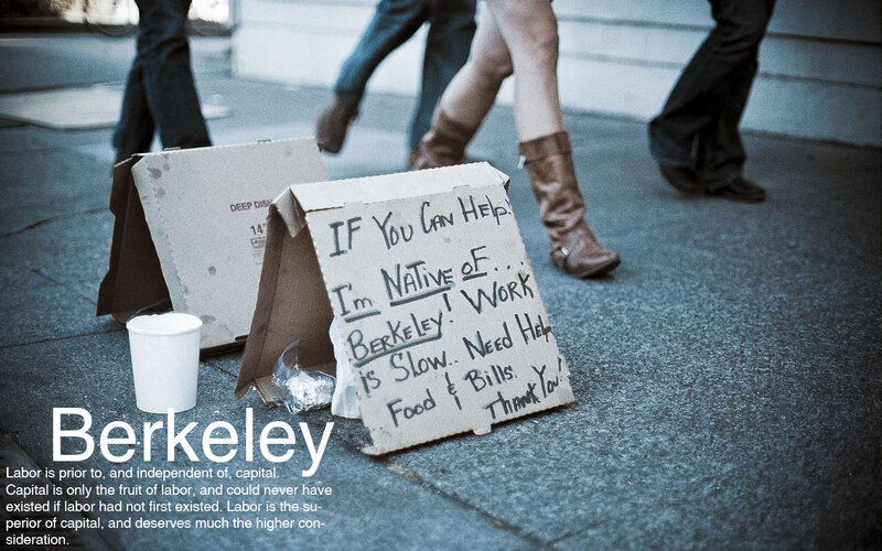 Homeless person in Berkeley