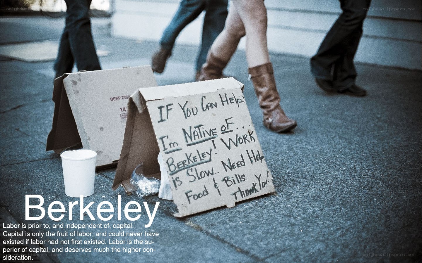 Homeless person in Berkeley