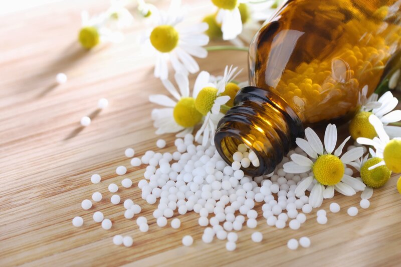 Homeopathic Pills and Chamomile