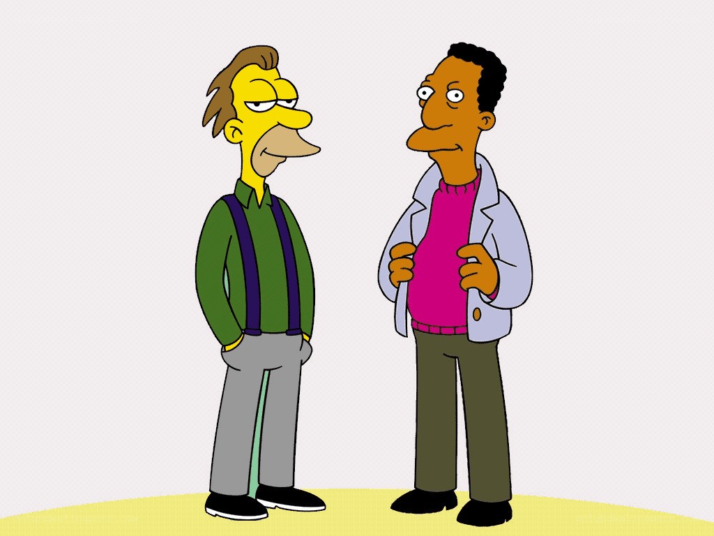 Homer and Lenny talking
