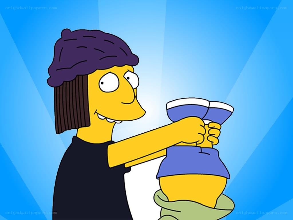Homer and Marge in a dance pose