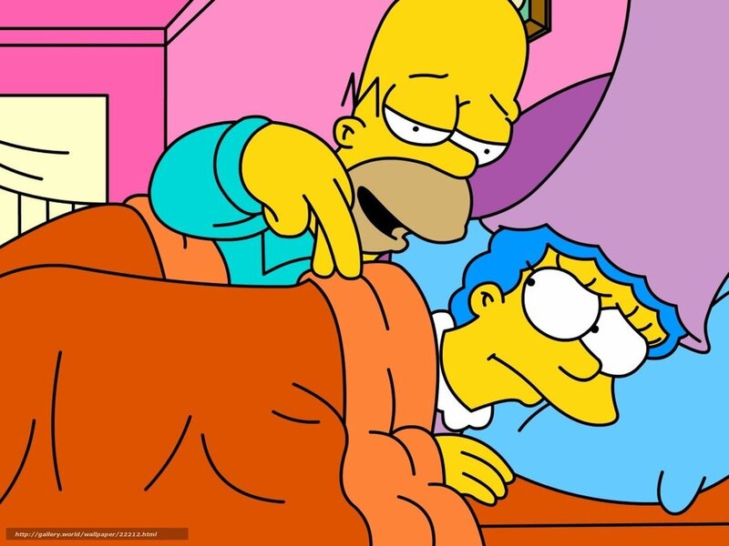 Homer and Marge Simpson