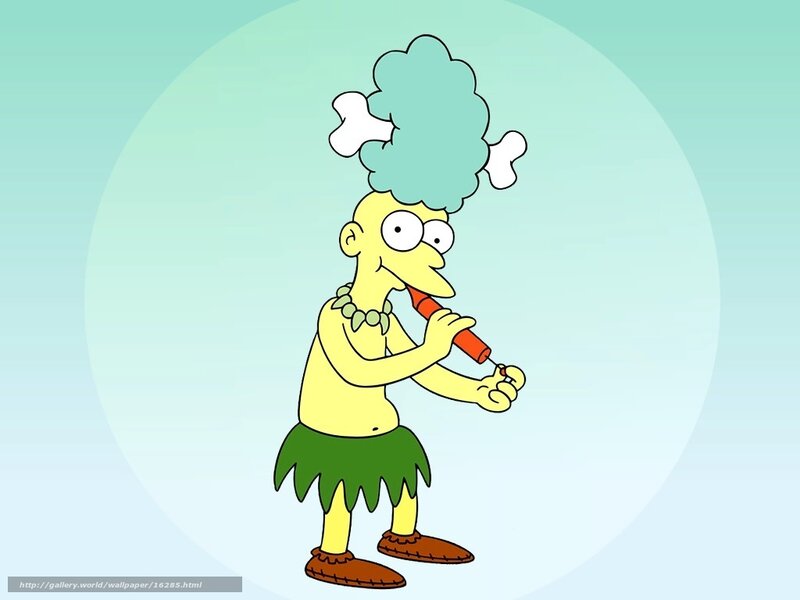 Homer as a caveman