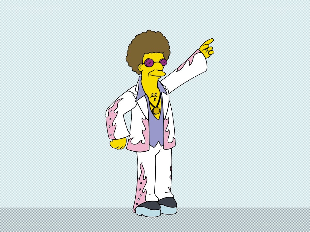 Homer as a disco star
