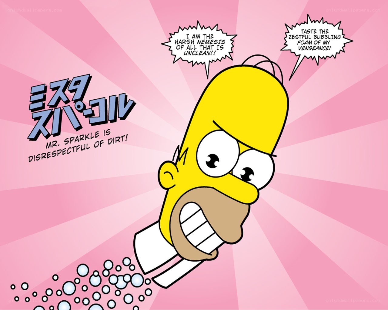 Homer as Mr. Sparkle