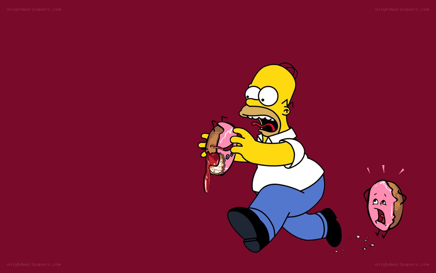 Homer eating a donut