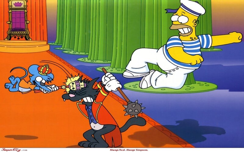 Homer in a pirate costume