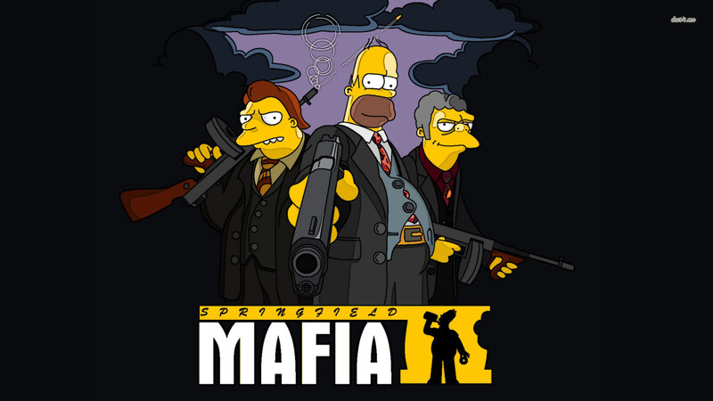Homer Simpson and Two Men