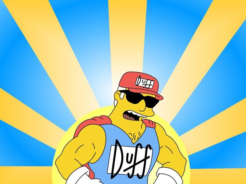 Homer Simpson as Duffman