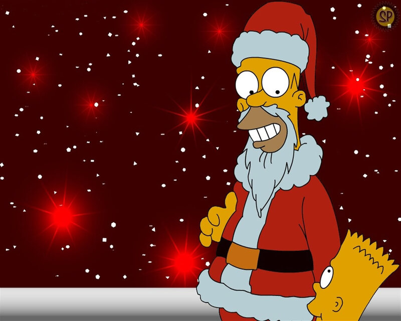 Homer Simpson as Santa