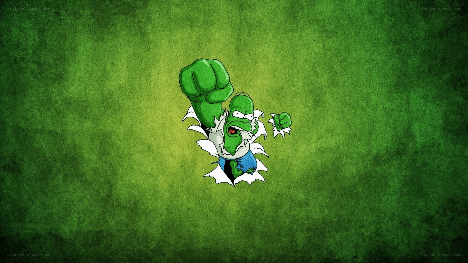 Homer Simpson as the Hulk
