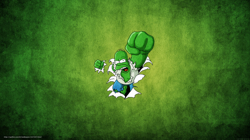 Homer Simpson as the Hulk
