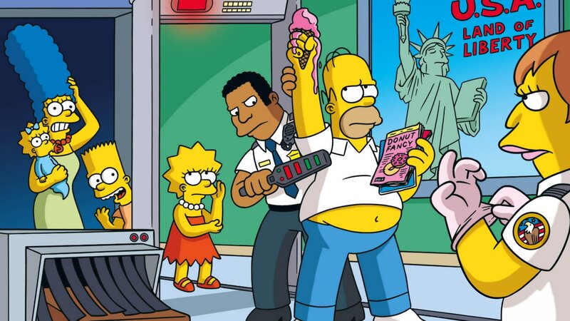 Homer Simpson at Airport