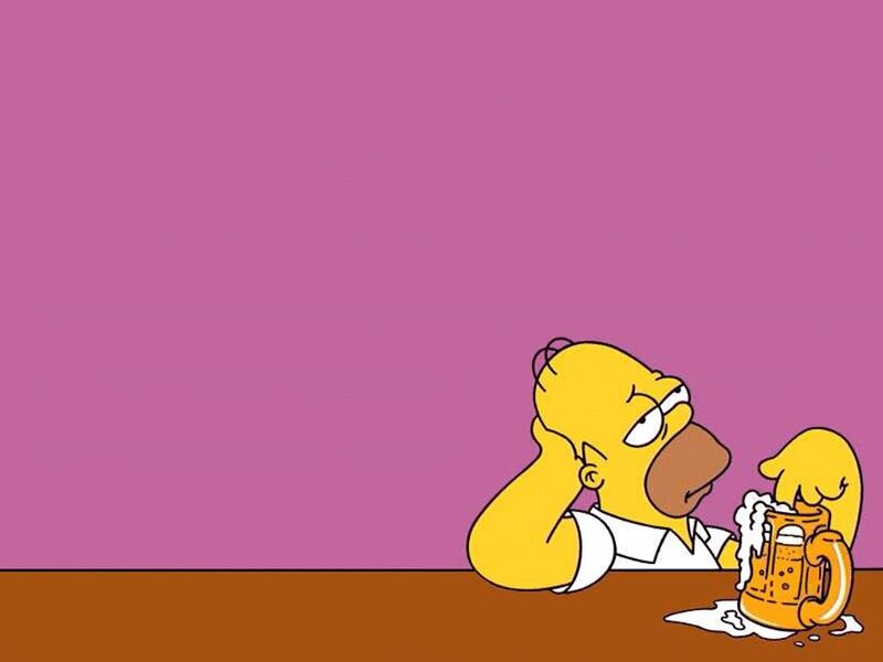 Homer Simpson at Bar