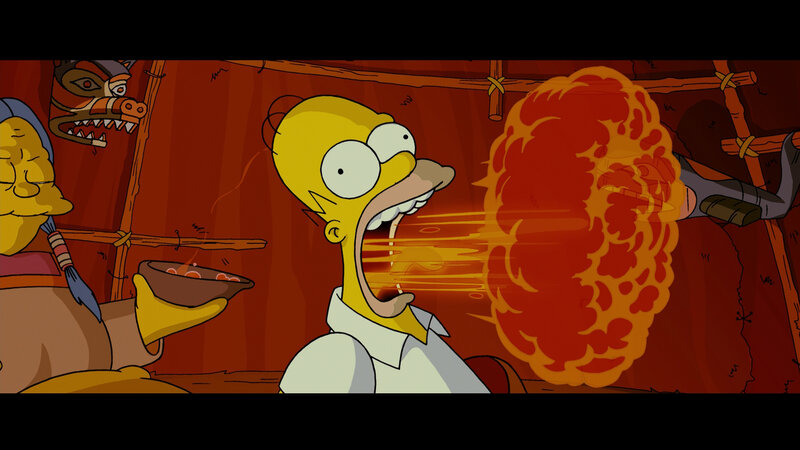 Homer Simpson Breathing Fire