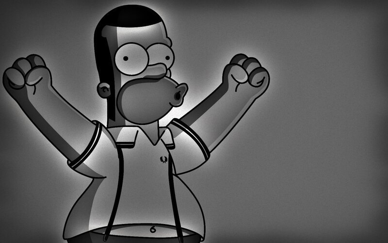Homer Simpson Character — Black, Dramatic