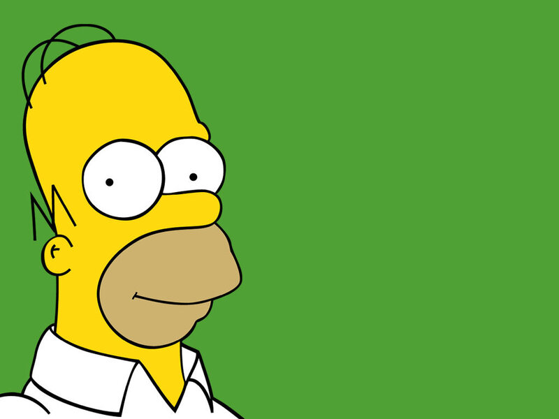 Homer Simpson character portrait