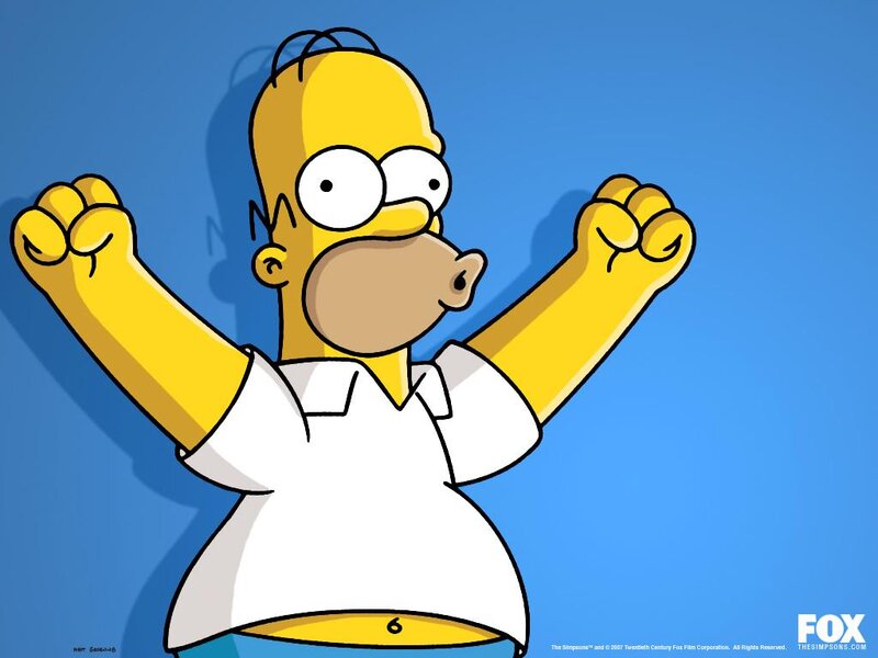 Homer Simpson Character — Yellow